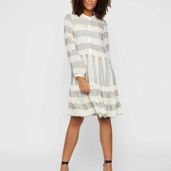 Y.A.S Women's Yaslamali Ls Shirt Dress - size M - Picture 2 of 9